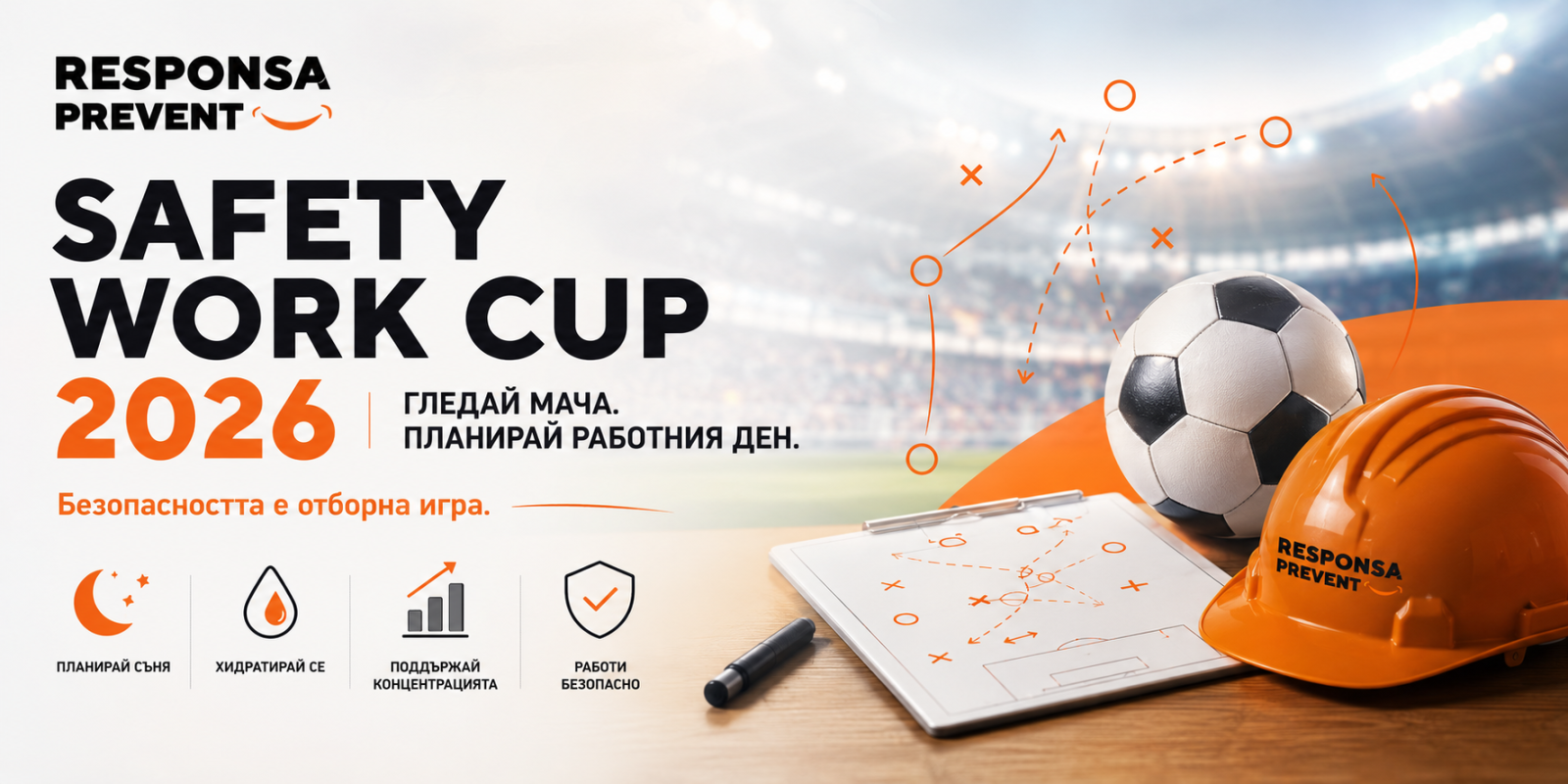 Респонса Превент стартира кампанията SAFETY WORK CUP 2026
